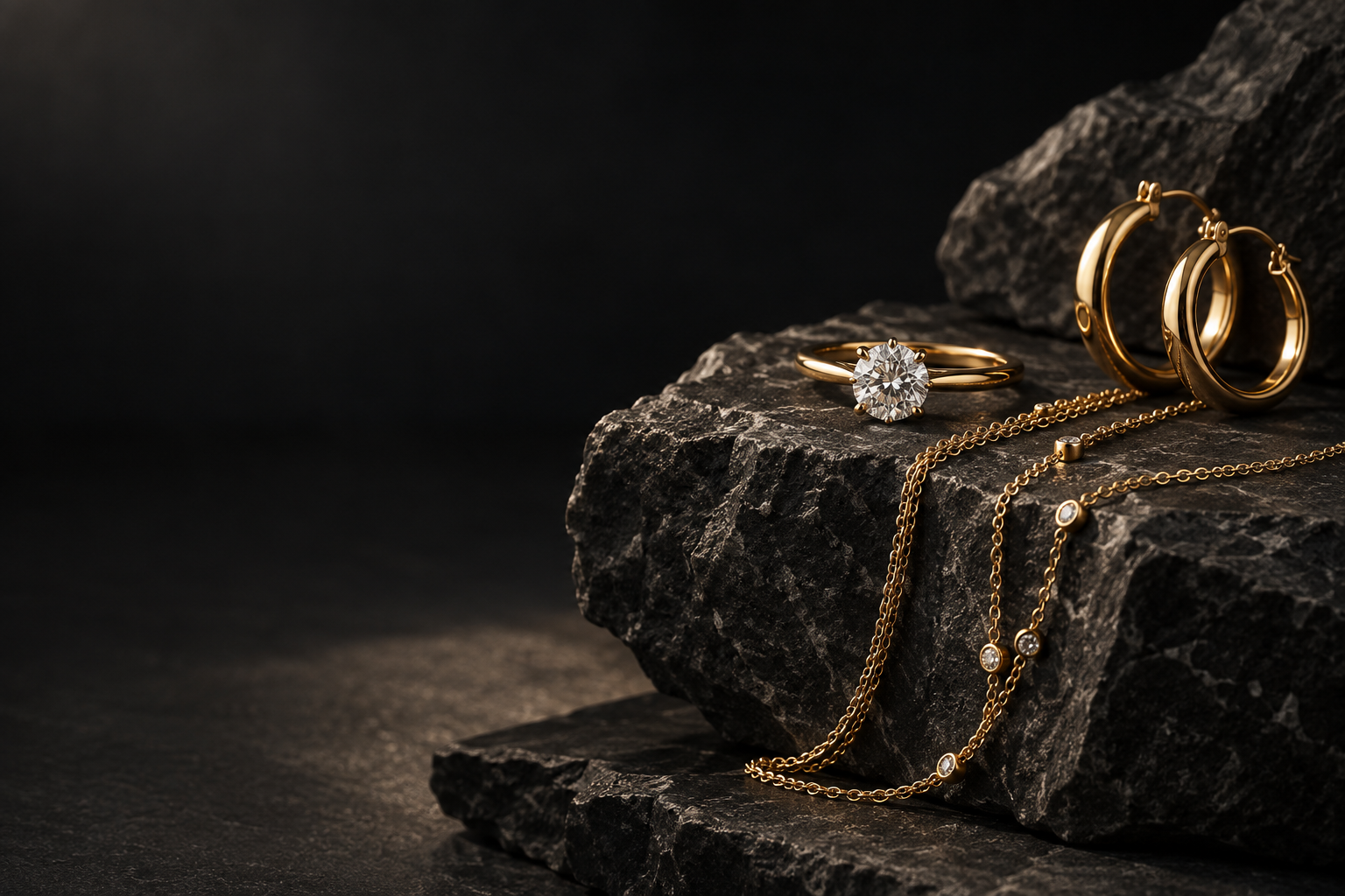 Jewelry collection editorial photograph